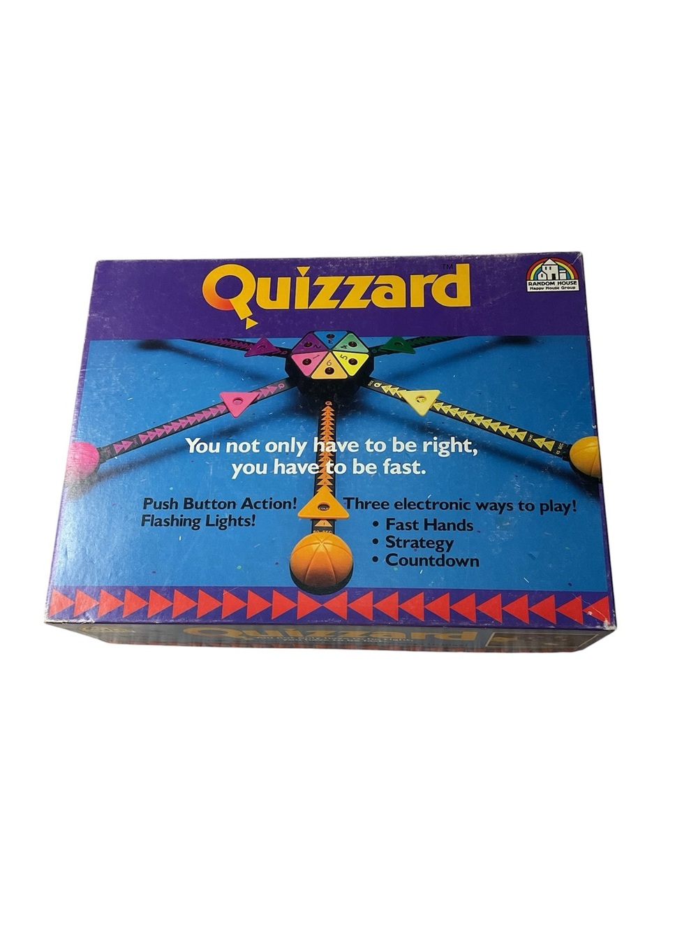 Vintage Quizzard Electronic Trivia Board Game Random House Complete